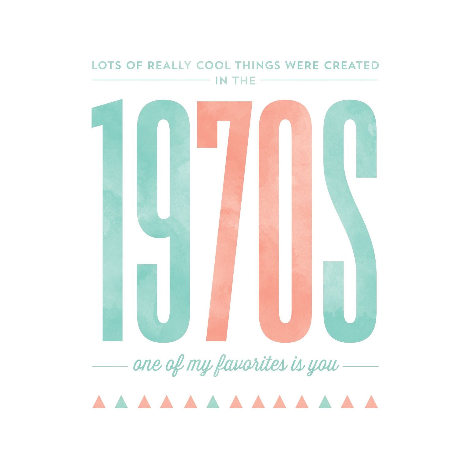 Pictura 1970s From Me To You birthday greeting card with colorful retro design and handwritten message.